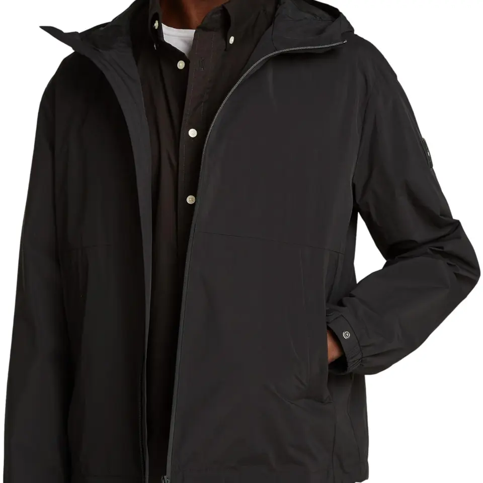 Tommy Hilfiger Herren Windbreaker Jacke, sportlich, schwarz, XL