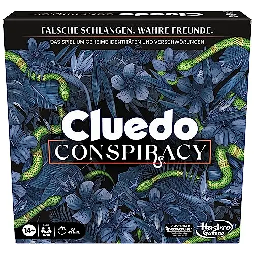 Hasbro Gaming Cluedo Conspiracy Brettspiel für 4-10 Spieler, ab 14 Jahren - Deutsche Version