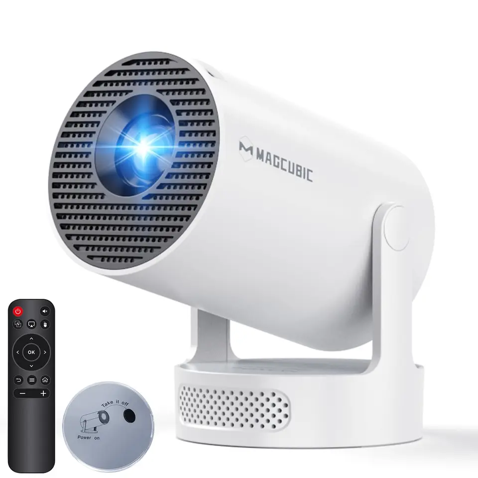 Magcubic Mini Beamer 4K HY300pro+, Smart Beamer mit Android 14