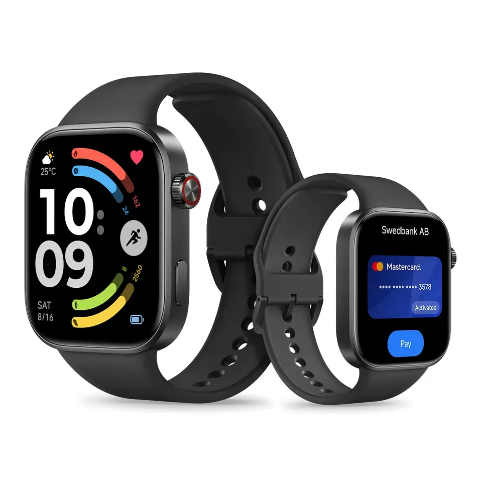 XIAOMI Redmi Watch 6 NFC, Damen-Smartwatch, 24 Tage Akku, Schwarz