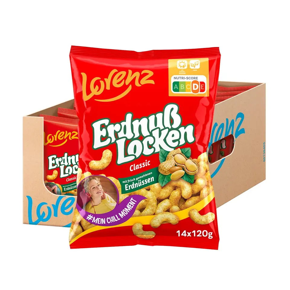 LORENZ Erdnußlocken Classic 14 x 120 g