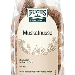 Fuchs Professional Muskatnuss ganz | Zum Würzen von Kartoffelgerichten | 200 g
