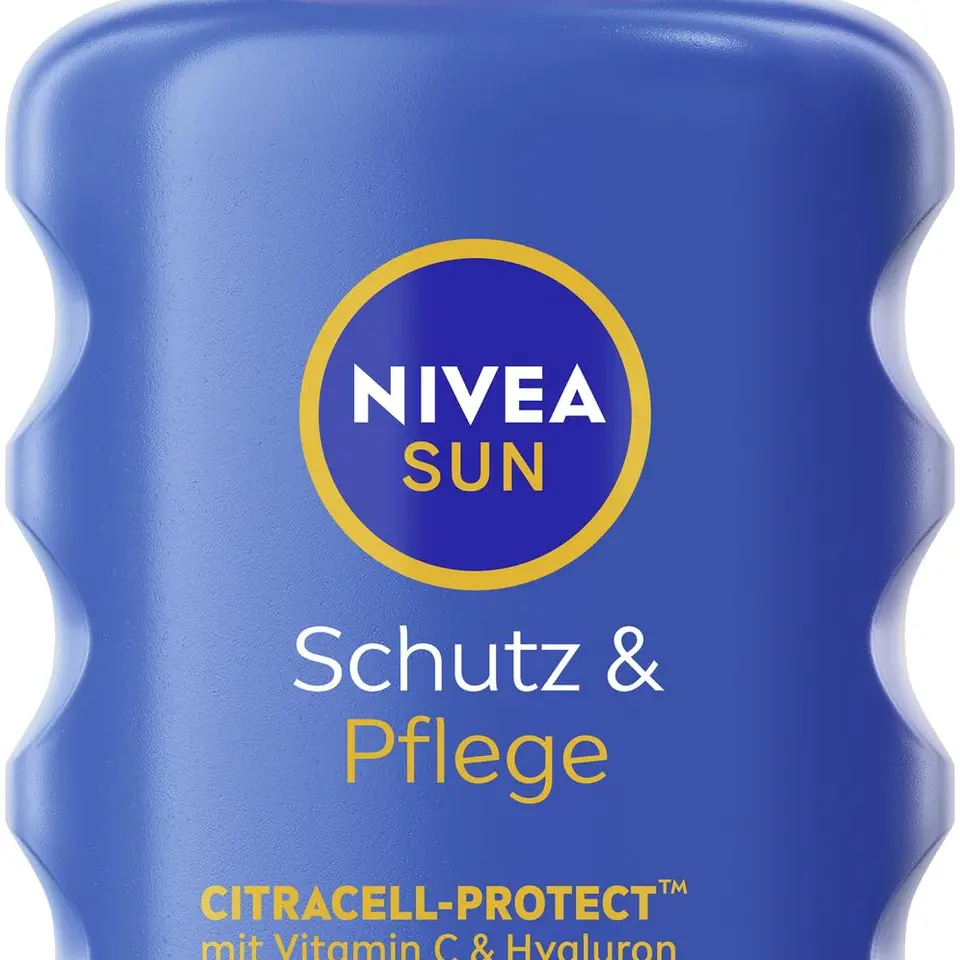 NIVEA SUN Sonnenspray LSF 30, wasserfest, mit Vitamin C & Hyaluron, schnelltrocknend, 200 ml