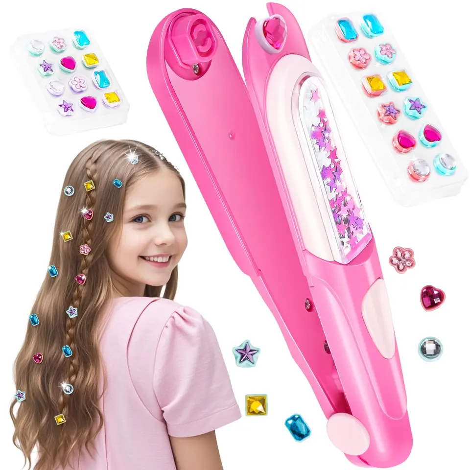 JoyJoyful Haarschmuck für Mädchen ab 6 Jahre – DIY Haarperlen & Haarbraiding Maschine, ideal zum Geburtstag