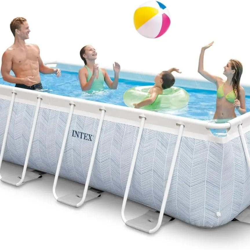 Intex Chevron Prism Rechteckpool Set 4m x 2m x 1m