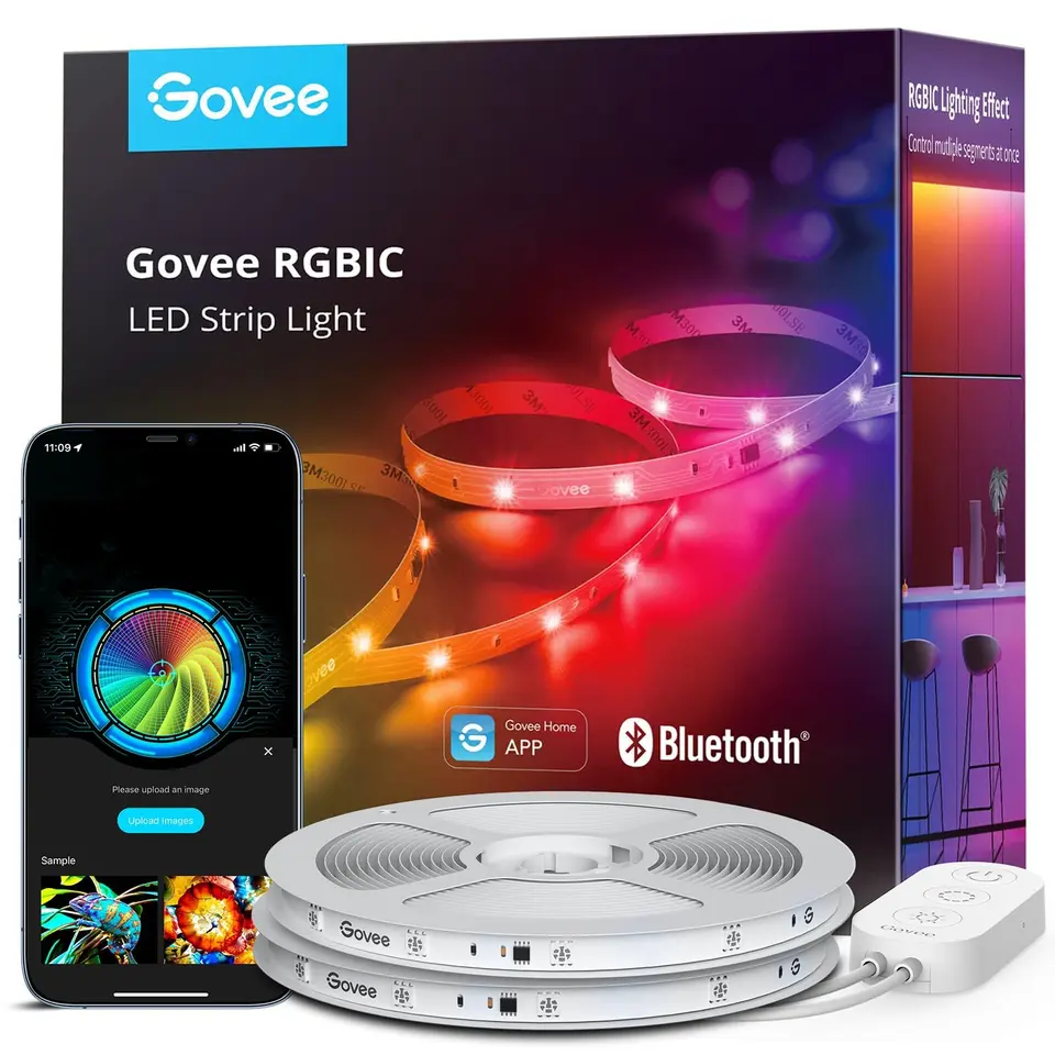 Govee LED Strip 20m RGBIC mit Segmentcontrol & Musik Sync