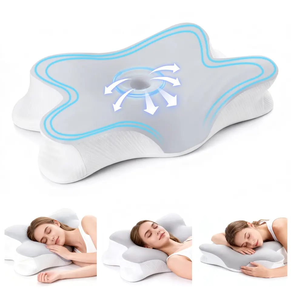 Fwiull Nackenstützkissen, Nackenkissen, Memory Foam Kissen