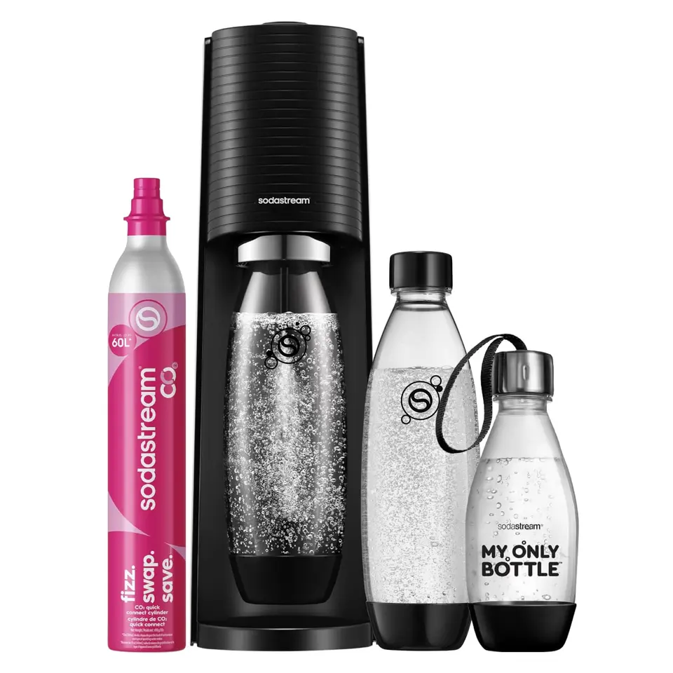 SodaStream TERRA Wassersprudler mit 3 Flaschen & CO2-Zylinder