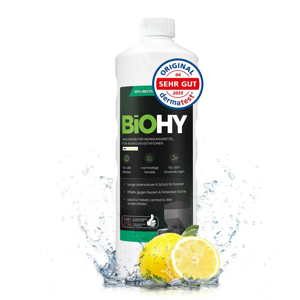 BiOHY Wischroboter Reiniger mit Frischeduft (1L) für Parkett, Fliesen & Hartböden