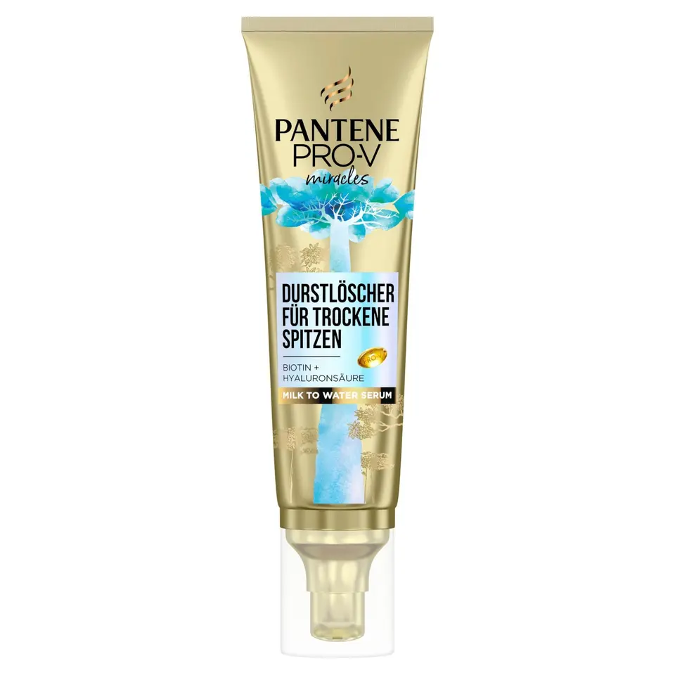 Pantene Pro-V Hydra Glow Milk to Water Haarserum mit Biotin, Hyaluronsäure & Baobab, 70ml – Für trockenes Haar, tägliche Anwendung