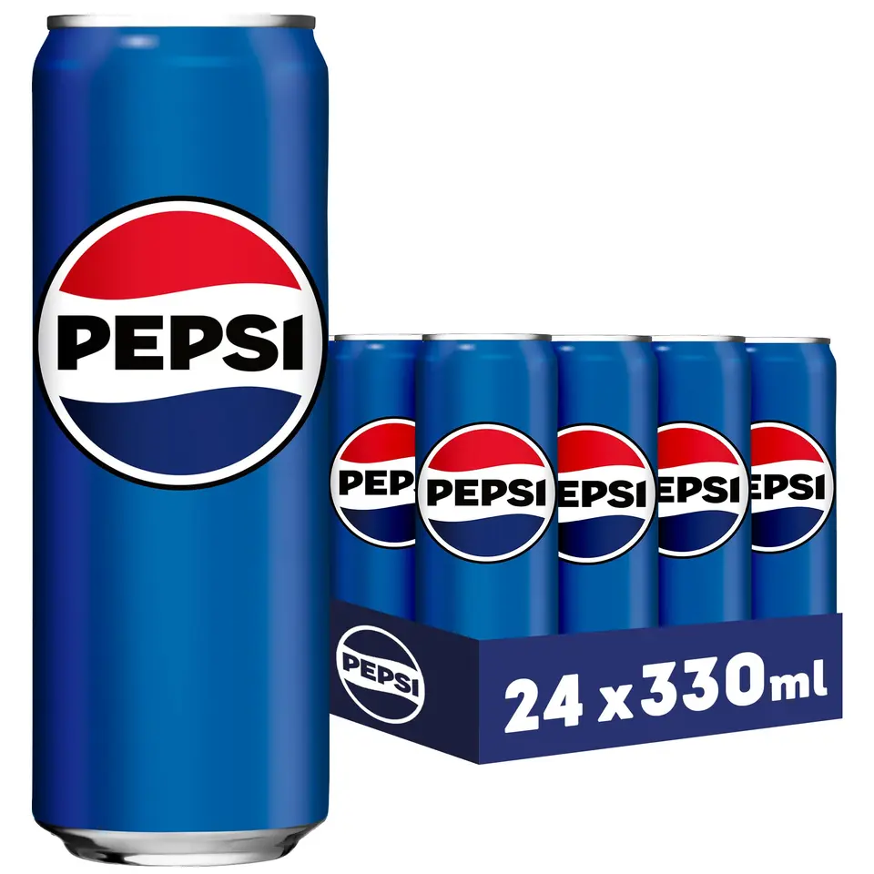 Pepsi Cola, Original, koffeinhaltige Dose (24 x 0.33 l), Einweg – Verpackungsdesign kann abweichen