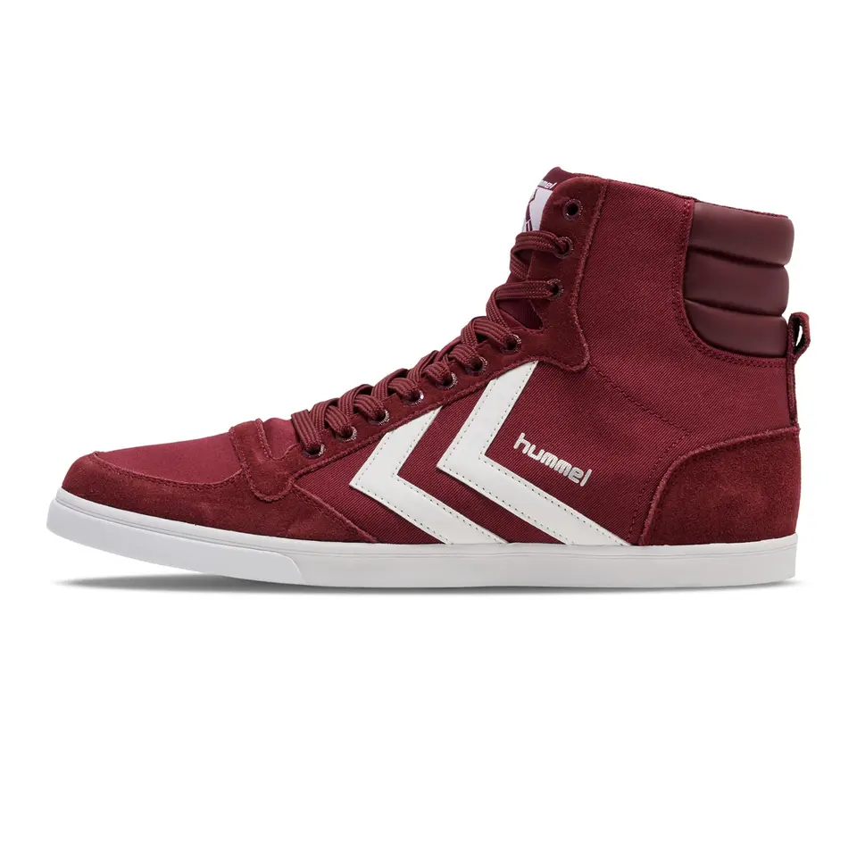 hummel Unisex Slimmer Stadil High Sneaker, Rot, Größe 40