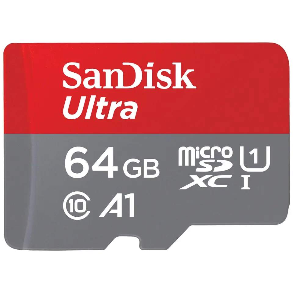 SanDisk Ultra microSDXC Android Speicherkarte 64 GB + Adapter (Für Smartphones & Tablets, Class 10, U1, Full HD, bis zu 140 MB/s)