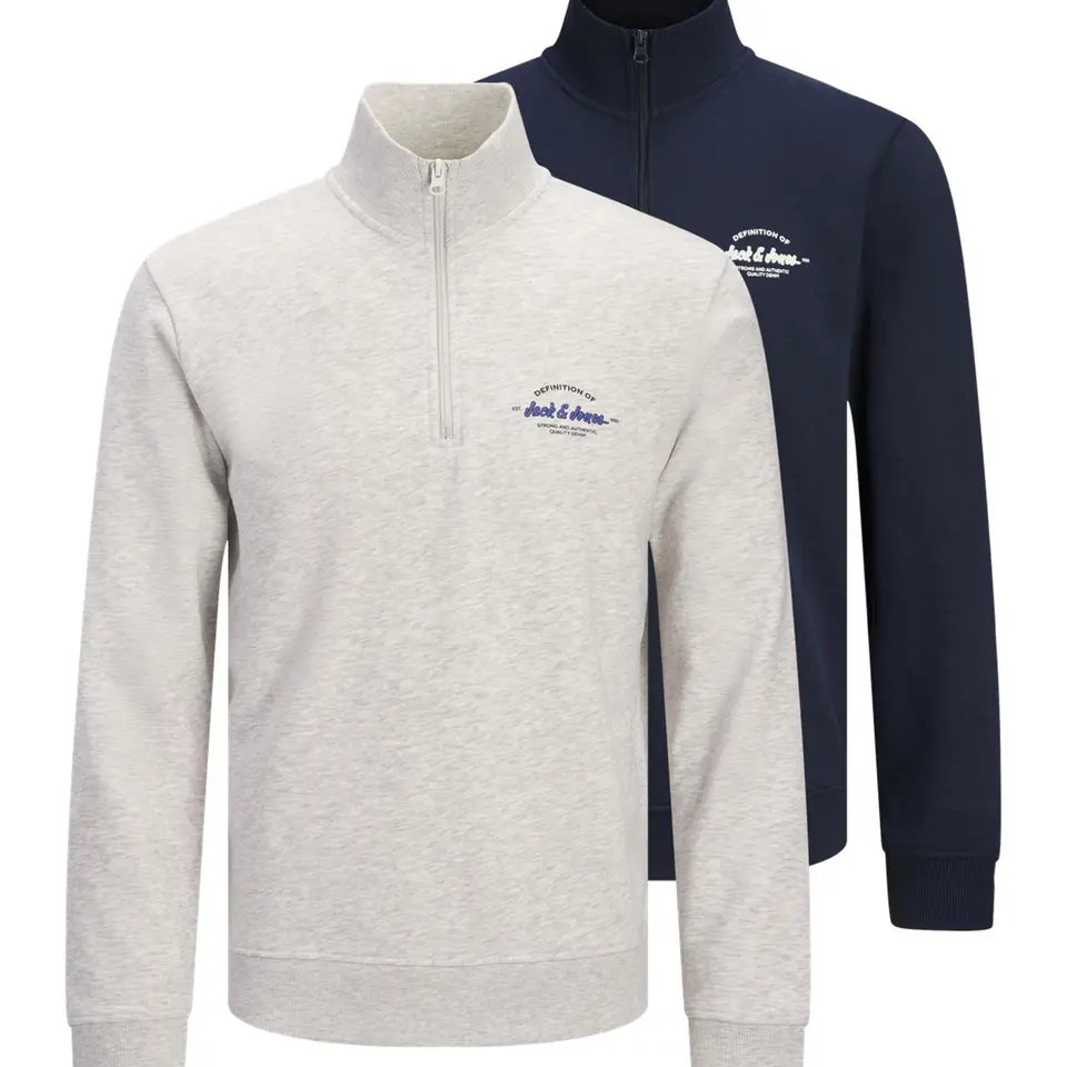 JACK & JONES Jjbrandon Sweat Half Zip 2Pk Mp