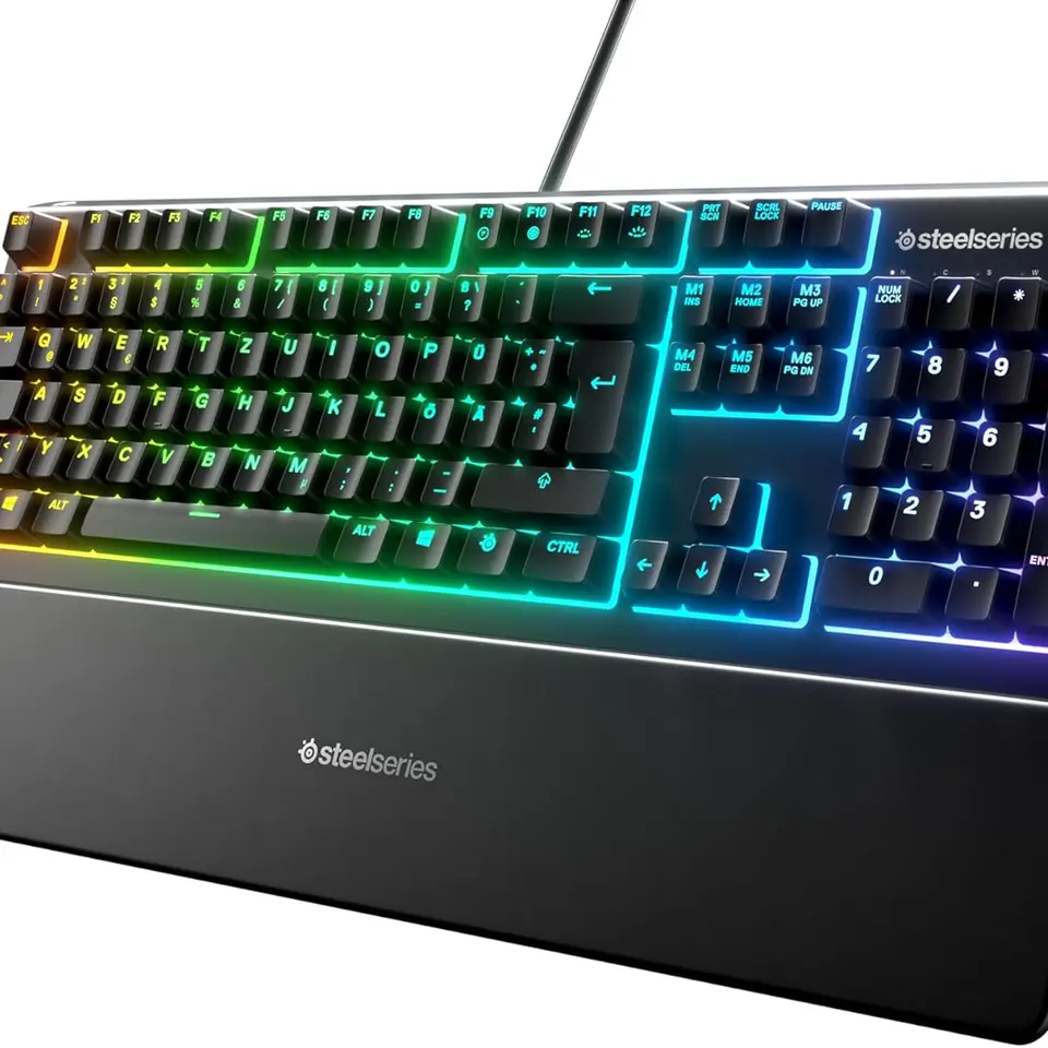 SteelSeries Apex 3 - Gaming Tastatur mit RGB-Beleuchtung - Deutsche QWERTZ-Tastatur