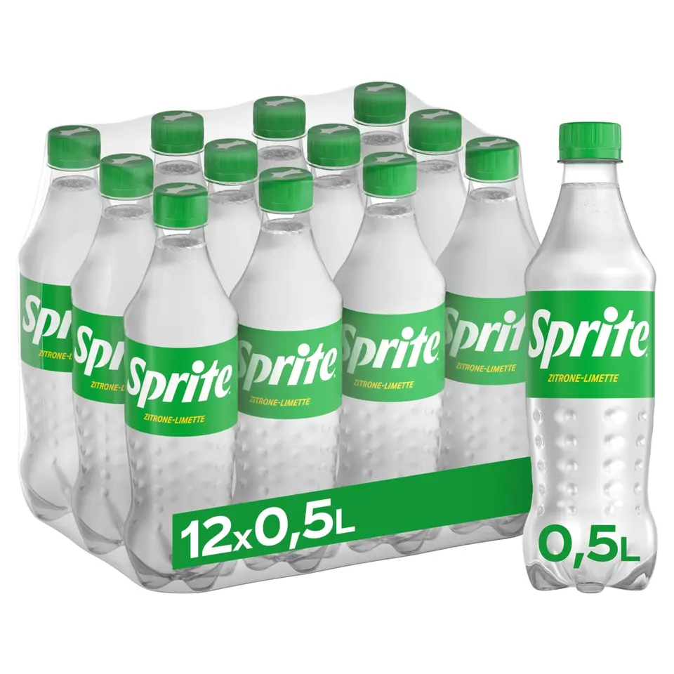 Sprite Limetten-Zitronen Erfrischungsgetränk, 12 x 500 ml Flaschen