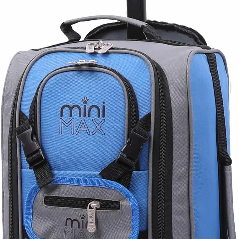 Aerolite MiniMAX 18L Handgepäck Ryanair 40x20x25cm Trolley-Rucksack Blau