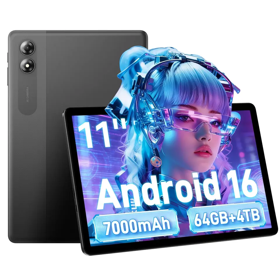 TABWEE 11" Android Tablet mit 64GB und 4TB Speicher, 4 Jahre Garantie