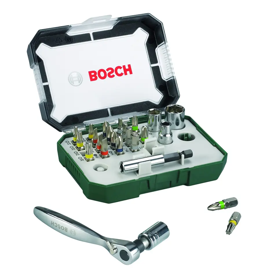 Bosch Professional Schrauberbit- und Ratschen-Set (26tlg., extra harte Qualität)