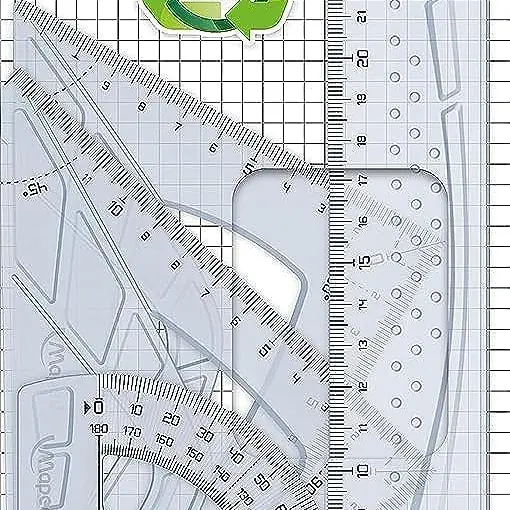 Maped Geometrie-Set, 4-teilig, Transparent