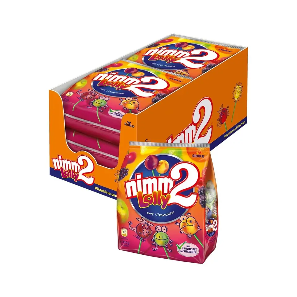 nimm2 Lolly, Fruchtsaft-Lollys, 4 Sorten, 6 x 120 g