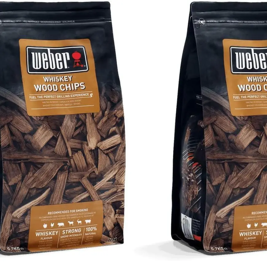 Weber Räucherchips (700g) - Whiskey, für Gemüse & Fleisch, nachhaltig aus FSC-zertifiziertem Holz