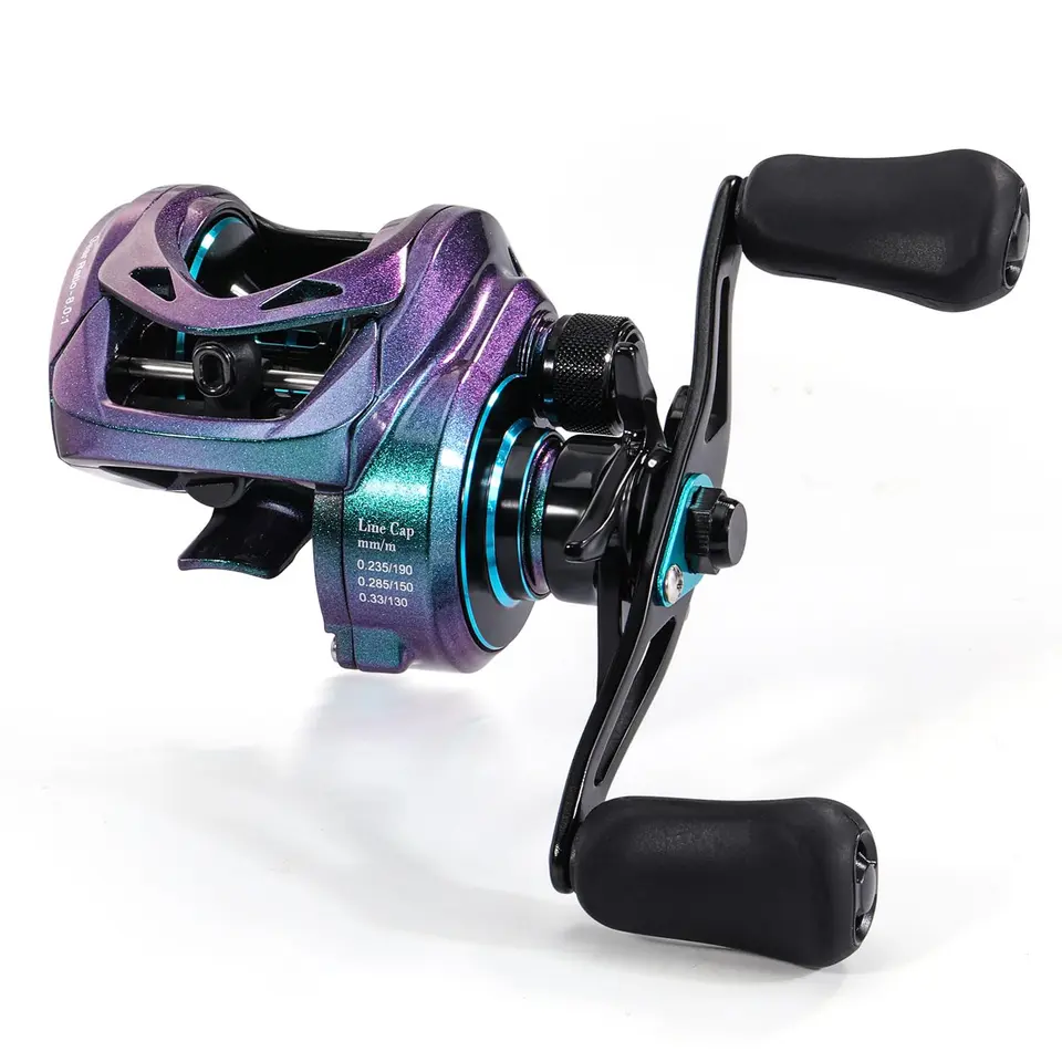 Sougayilang MAX Baitcasting-Rolle mit 8,0:1 Schnelligkeit, 18LB Carbonfaser-Bremse, magnetisches Bremssystem