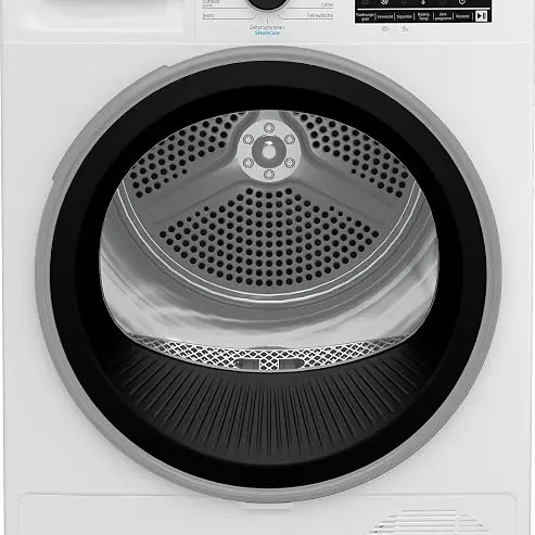 Beko Heat Pump Dryer 9 kg - Allergikerfreundlich mit Hygiene-Funktionen, 15 Programme, Weiß
