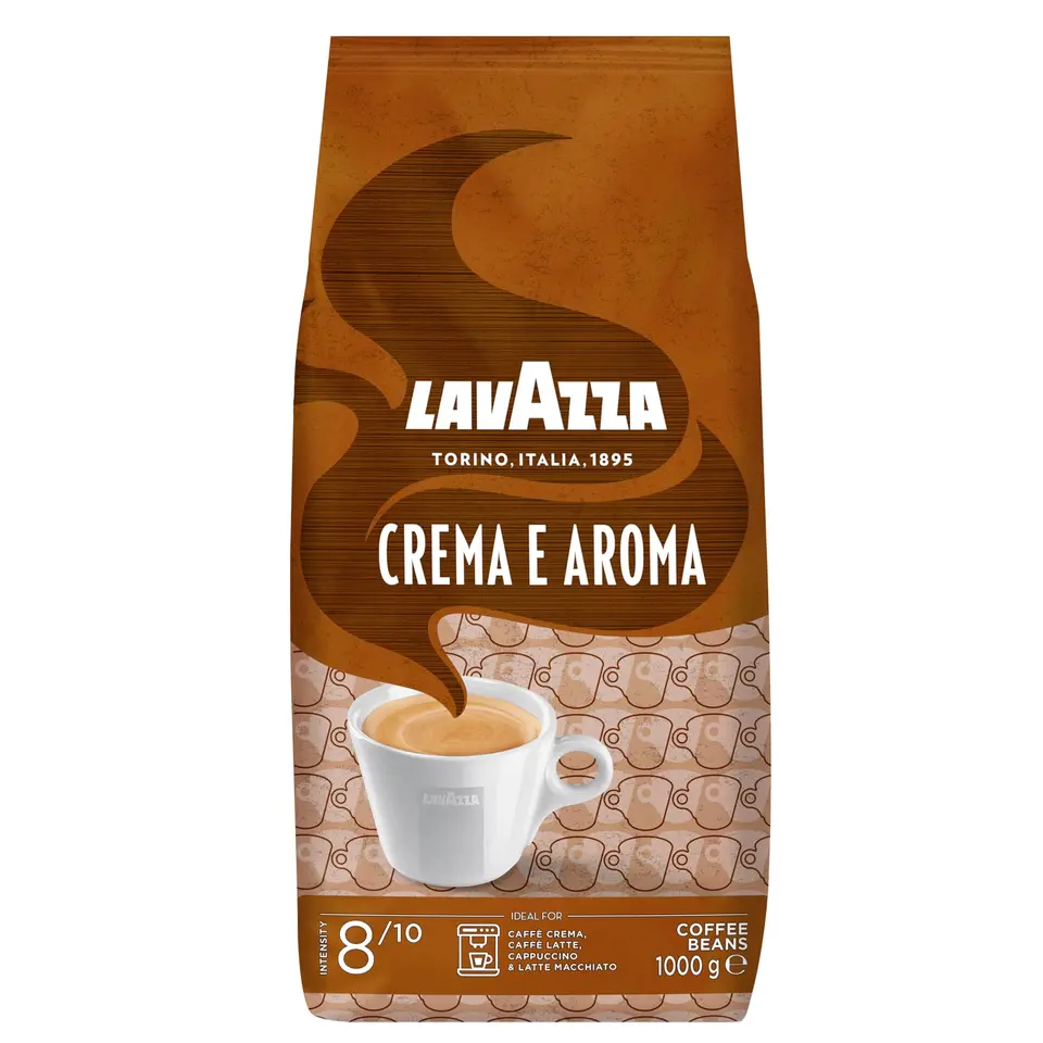 Lavazza Crema e Aroma Arabica & Robusta Kaffeebohnen 1 kg - Vollmundig, Schokoladig, Für Espressomaschinen