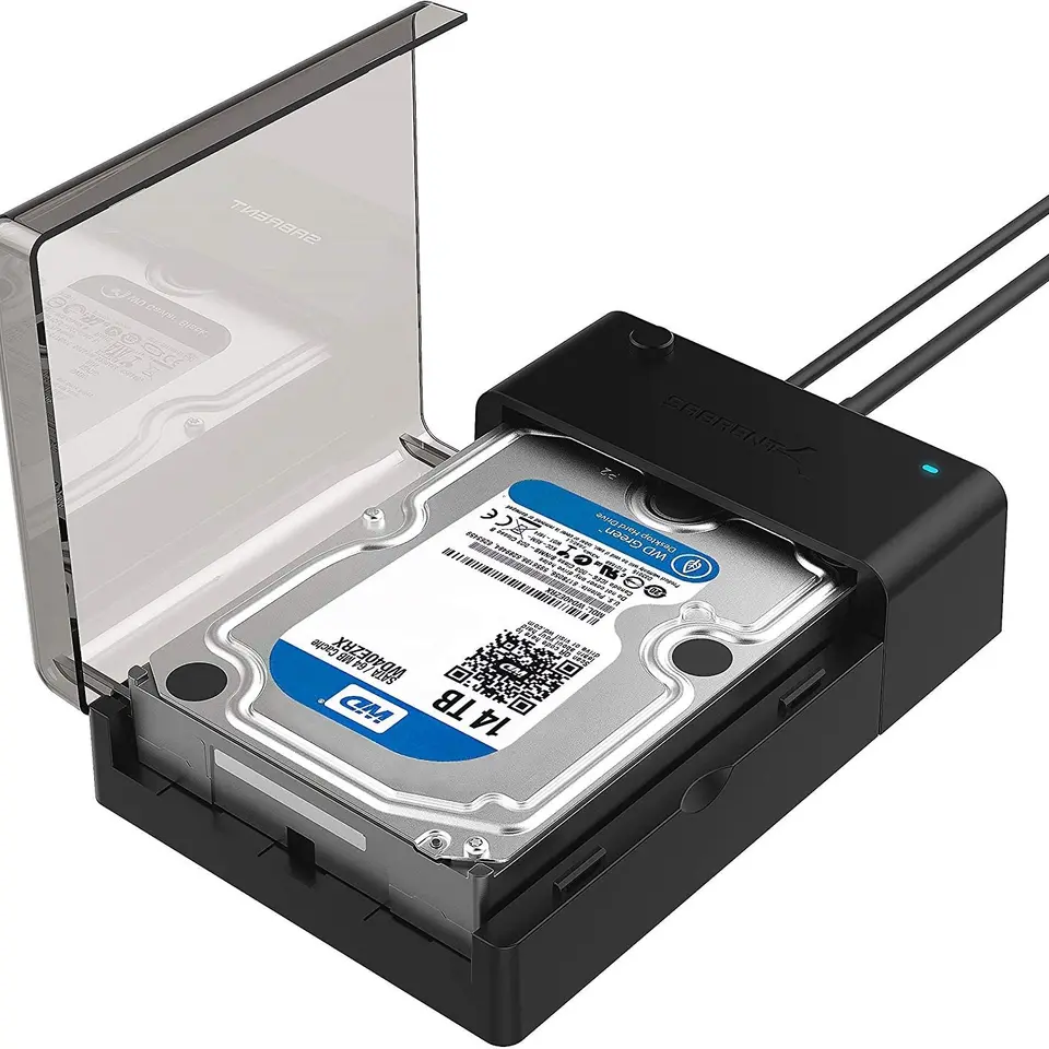 SABRENT Dockingstation für 2,5''/3,5'' SATA HDD/SSD, USB 3.0, extern, ohne Festplatte