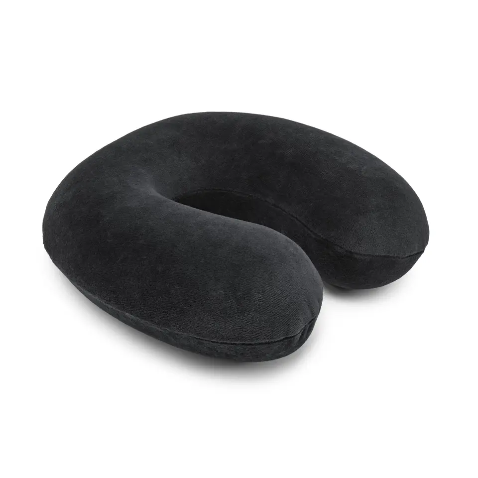 Amazon Basics Nackenkissen aus Memoryschaumstoff, halbkreisförmig, Schwarz
