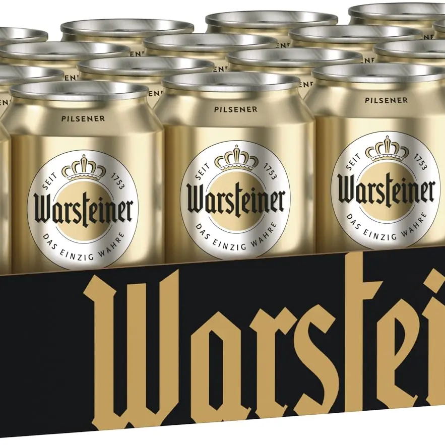 Warsteiner Premium Pilsener Bier, mild süffiges Pils, 24 Dosen à 0,33 L