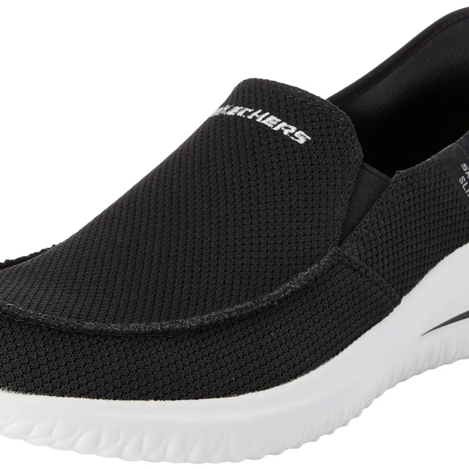 Skechers Herren DELSON 3.0 CABRINO, Schlüpfen, Black Knit, 40 EU
