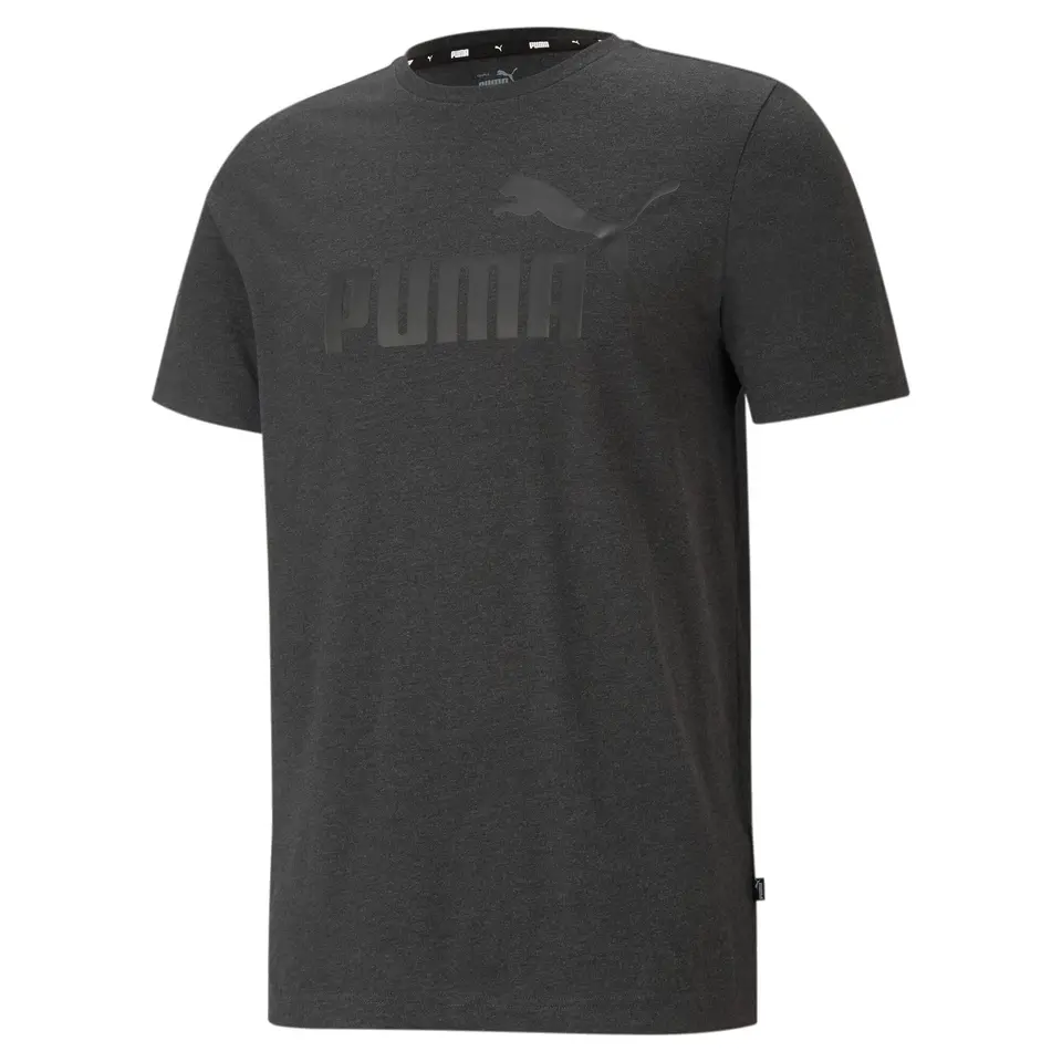Puma Herren ESS T-Shirt, Dunkelgrau Meliert, Größe M