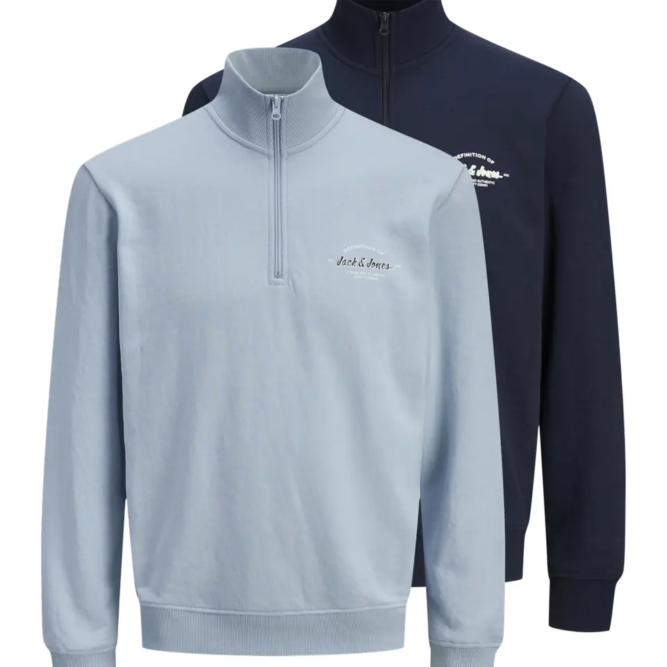 JACK & JONES Jjbrandon Sweat Half Zip 2Pk Mp