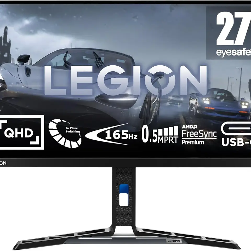Lenovo Legion Y27h-30 27" QHD Gaming Monitor - 180Hz, 0.5ms, IPS, HDMI, USB-C, FreeSync, Schwarz