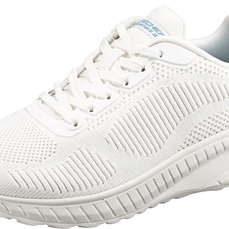 Skechers Bobs Squad Chaos Face Off Damen Sportschuhe, Weiß, 37.5 EU