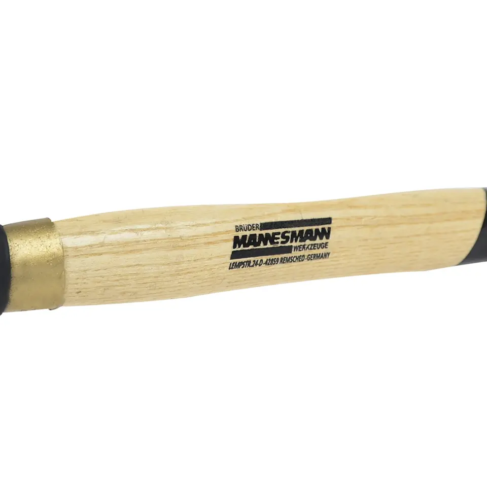 Brüder Mannesmann Schlosserhammer 300 g, schwarz, mit rutschfestem ergonomichem Griff & robustem Stiel