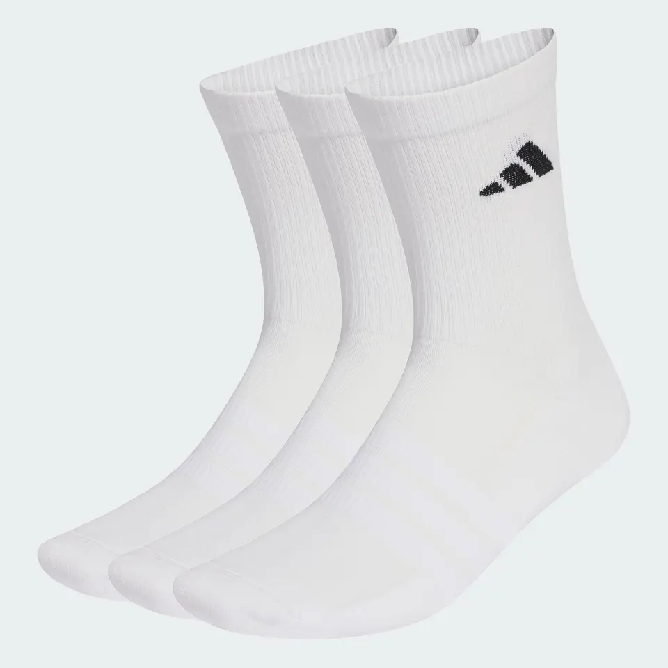 adidas Unisex Sportsocken 3er Pack, wei9/wei9/schwarz, Gr. 40-42