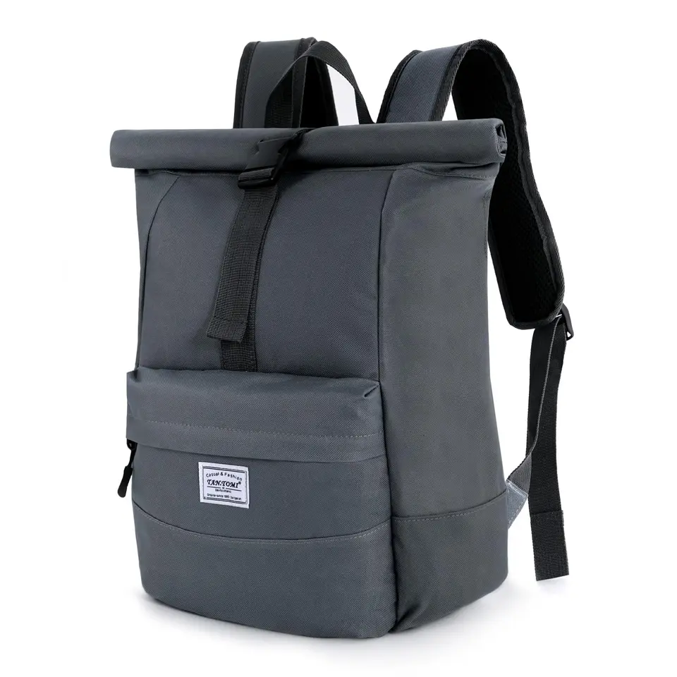 CALIYO Rolltop Damen Rucksack, Wasserdicht, Laptopfach, ideal für Schule, Studium und Reisen