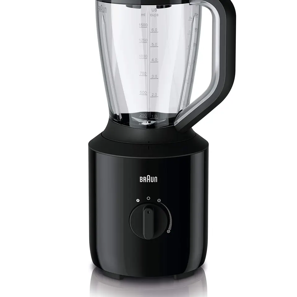 Braun PowerBlend 3 JB 3150 BK Standmixer, 1,5 l Glas, 800 W, Schwarz