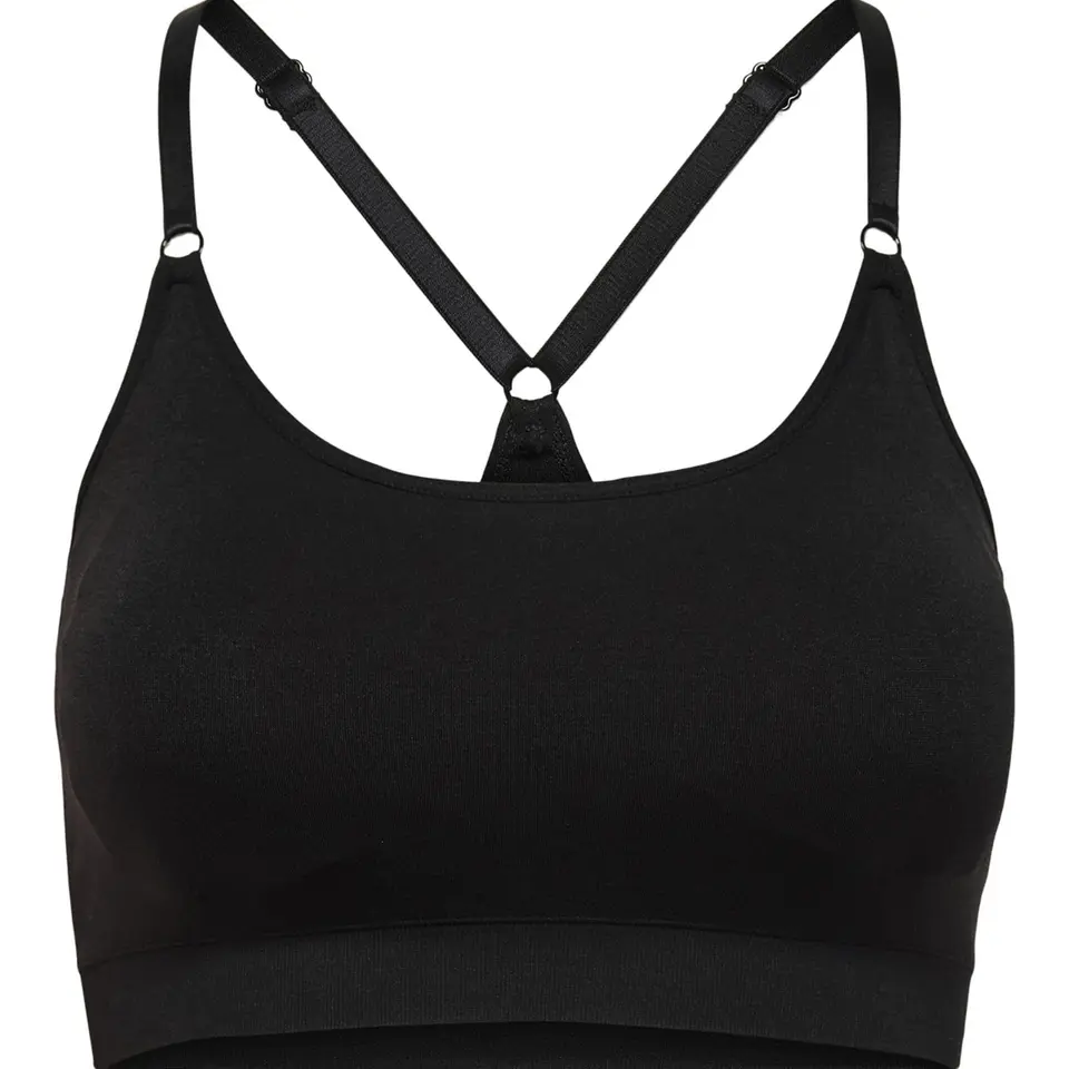 Only Play Damen Onplea Seamless Bra - Opus Sport BH, Schwarz, S EU