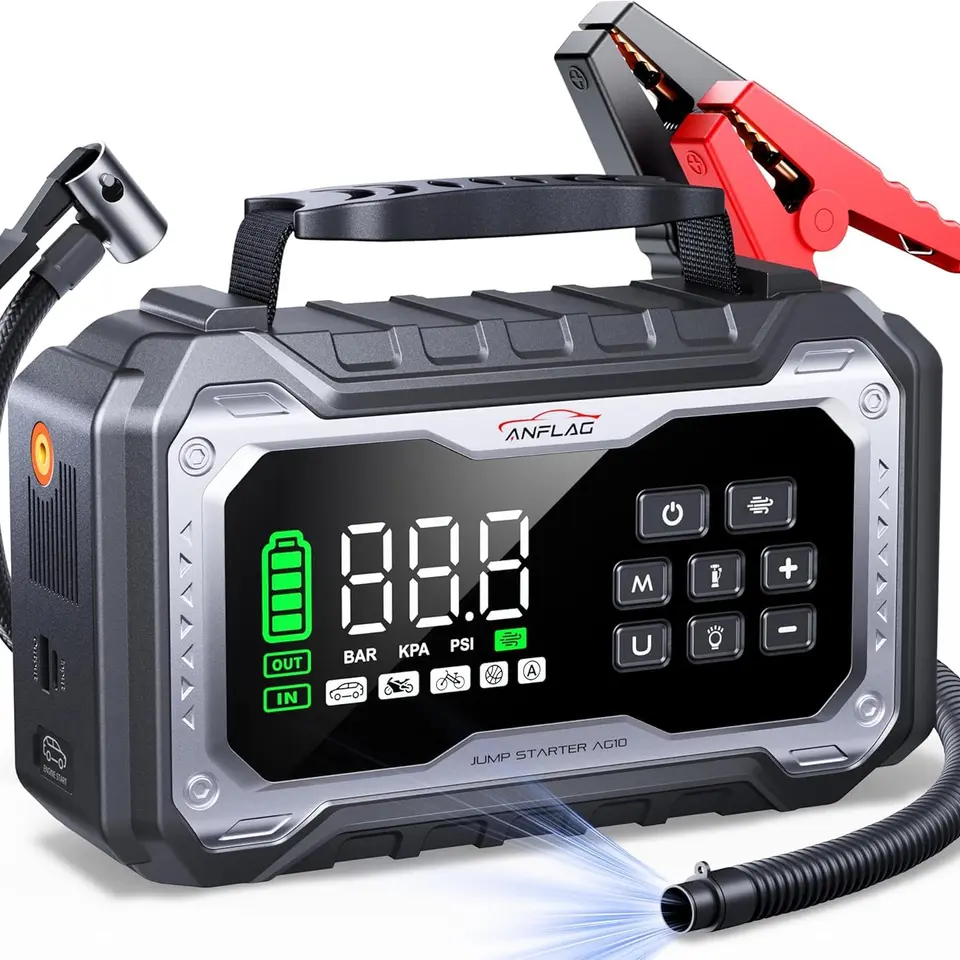 ANFLAG 8000A Starthilfe Powerbank für Pkw mit Gebläse und Kompressor