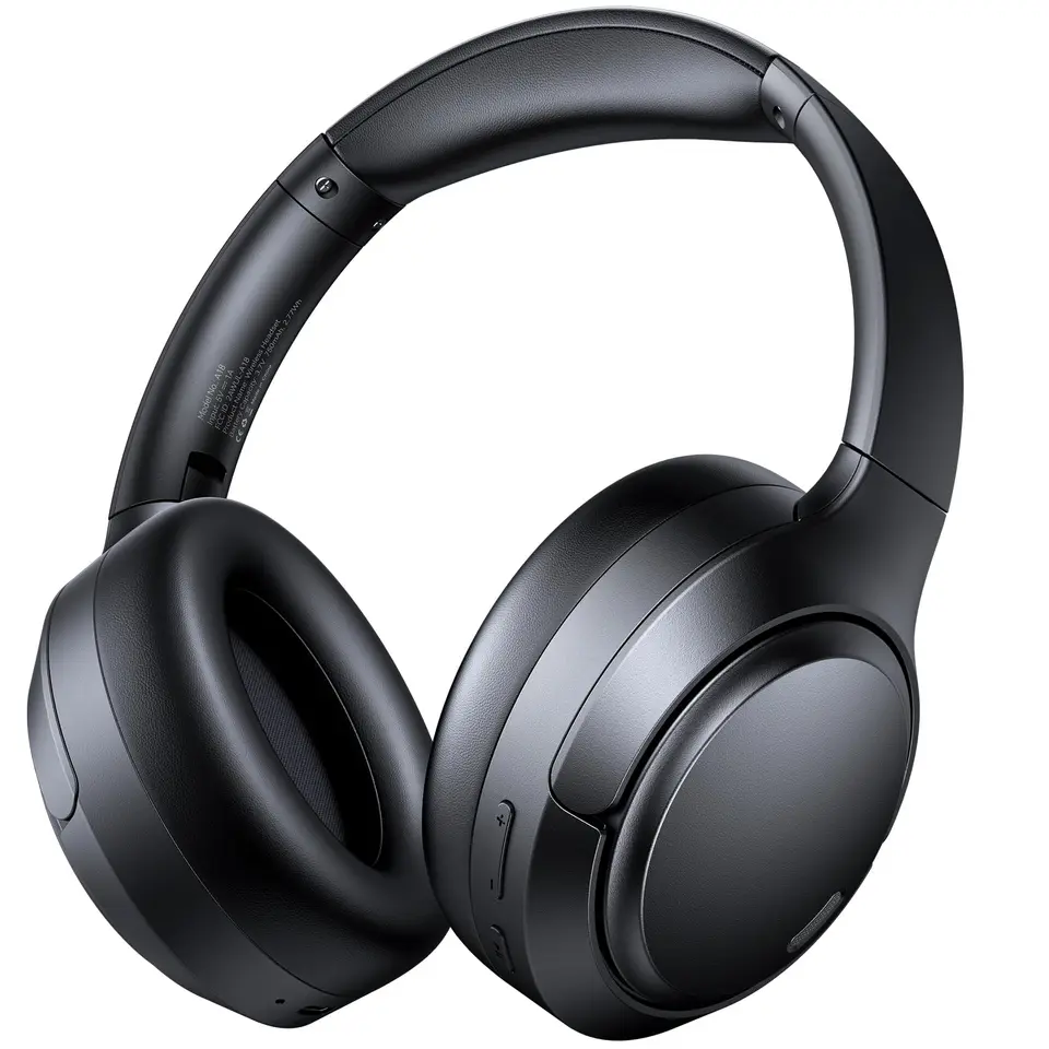 ECLVOX Bluetooth Over-Ear Kopfhörer mit ANC, 6 Mikrofone, 120 Std Akku, faltbar, Komfortpolster, kabellos für Gaming, Musik, Homeoffice & Reisen