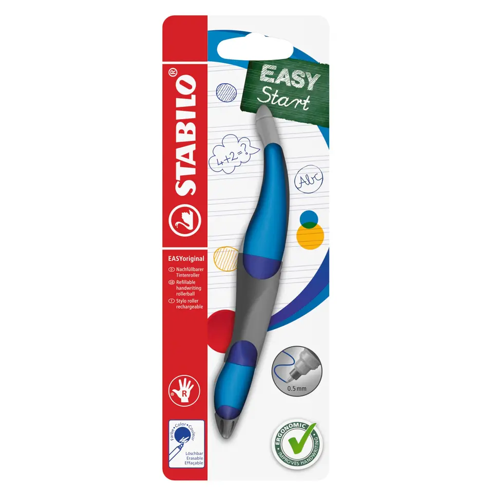 STABILO ergonomischer Tintenroller für Rechtshänder - EASYoriginal
