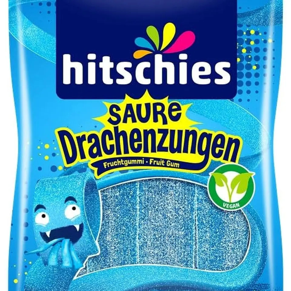 Hitschies Fruchtgummi – Saure Drachenzungen, 125 g
