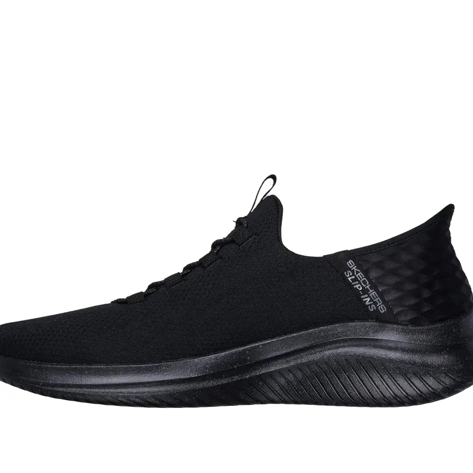 Skechers Herren Ultra Flex 3.0 Right Away Slip-In Turnschuhe, Schwarz Mesh/Trim, 40 EU