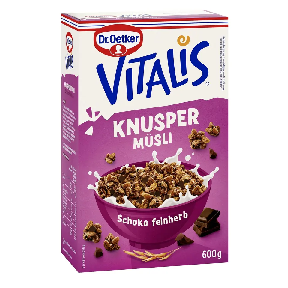 Dr. Oetker Vitalis Knuspermüsli Schoko feinherb 600g