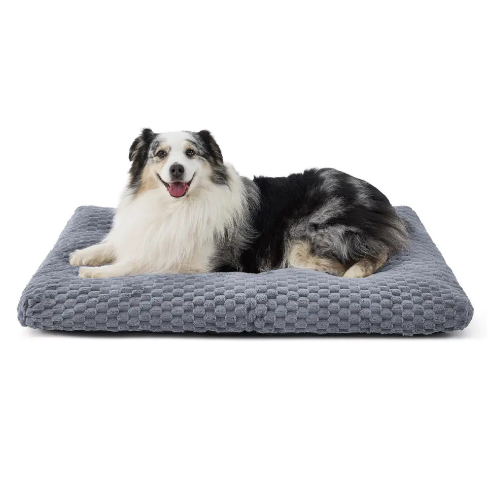 BEDSURE Hundekissen für große Hunde, waschbar, 104x69x9cm, grau