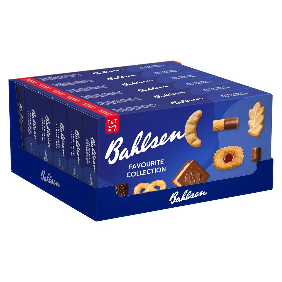 Bahlsen Favourite Collection S - Gebäckmischung mit 8 Klassikern, 6x161g